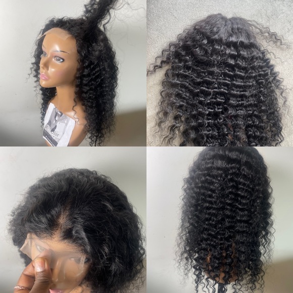 - 💫 100% HUMAN HAIR 22” DEEP BRAZILIAN WAVY LACE FRONT 4 x 4 FRONT PART … - Picture 3 of 15